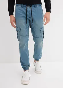 Regular fit jogging jeans met cargozakken, straight, bonprix
