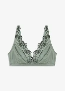 Triangle bralette zonder beugel met glanseffect, bonprix