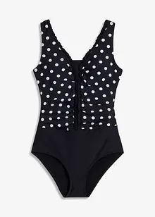 Corrigerend badpak met plooitjes, medium corrigerend, bonprix