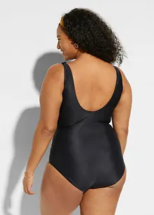 Corrigerend badpak met ruches, sterk corrigerend, bonprix
