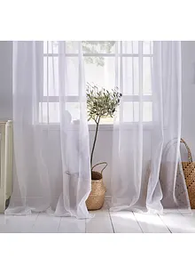 Transparante gordijnen (2 stuks) effen, bonprix