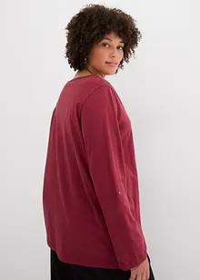 Lichte longsleeve met knoopsluiting, bonprix