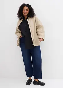 Oversized blouse van katoen met 3/4 mouwen, bonprix