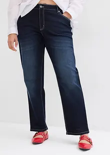 Straight stretch jeans mid waist, bonprix