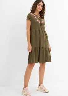 Katoenen tuniekjurk, korte mouw, bonprix