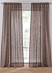 Gordijn met structuur (2 stuks), bonprix