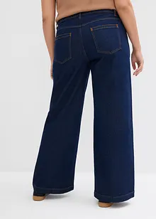 Wide leg jeans, mid waist, full length, bonprix