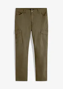 Slim fit stretch cargo broek, straight, bonprix