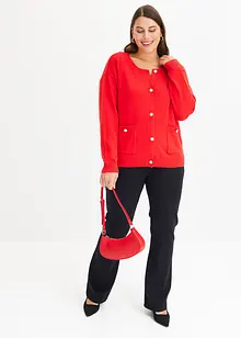 Gebreid vest met zakken, bonprix