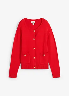 Gebreid vest met zakken, bonprix