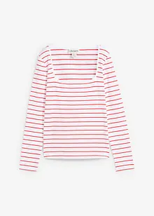 Longsleeve met vierkante halslijn, bonprix