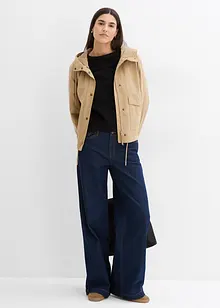 Wide leg jeans, mid waist, full length, bonprix