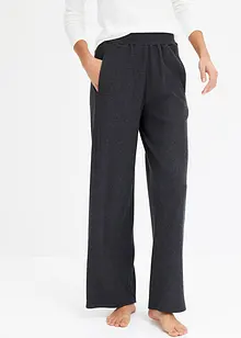 Geribde loungewear broek met steekzakken, bonprix