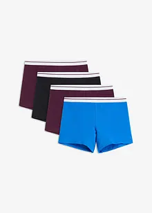 Dames boxers met biologisch katoen (set van 4), bonprix