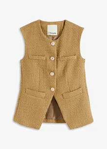 Mouwloze bouclé blazer, bonprix