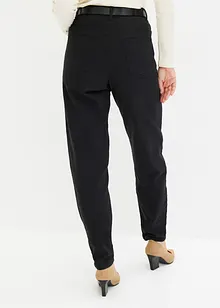 Barrel twill broek met riem, bonprix
