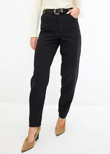 Barrel twill broek met riem, bonprix