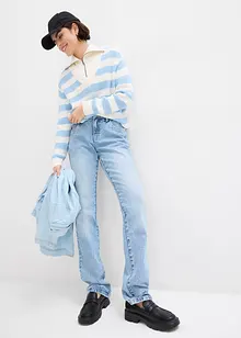 Straight jeans, mid waist, comfortabele band, bonprix