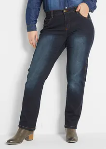 Slim straight jeans mid waist, stretch, bonprix