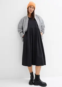 Wijd uitlopende jersey jurk, bonprix