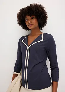 Shirt met contrasterende boorden, bonprix