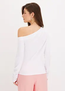 Off shoulder shirt met rimpels, bonprix