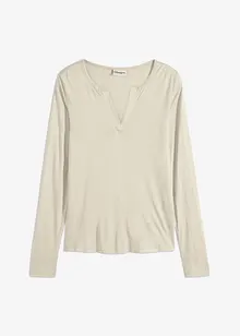 Henley shirt van zachte viscose, bonprix