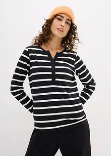 Henley shirt van biologisch katoen, bonprix
