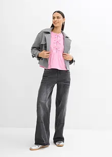 Blouse met lussen, bonprix