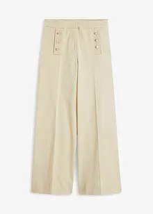 Twill broek met docoratieve knopen, bonprix