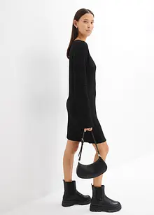 Mini jurk van gestructureerde crêpe, bonprix