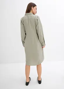 Asymmetrische overhemdblouse van viscosemix, bonprix