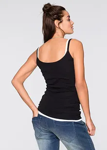 Spaghetti top van katoen (set van 2), bonprix