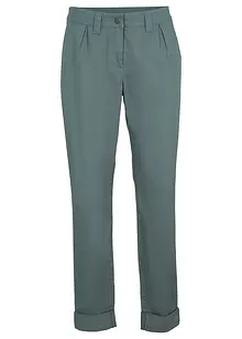 Stretch chino met comfortband en opgerolde pijpen, bonprix
