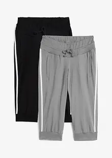 Capri joggingbroek van katoen (set van 2), bonprix