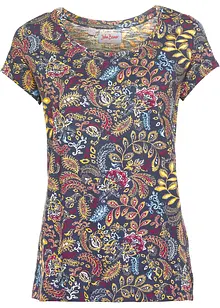 Katoenen shirt met print, korte mouw, bonprix