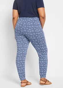 Jersey broek met print van soepele viscosemix, bonprix