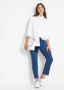 Lange overhemdblouse van viscose, bonprix