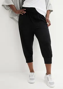 Loungewear harembroek in caprilengte, bonprix
