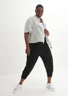 Loungewear harembroek in caprilengte, bonprix