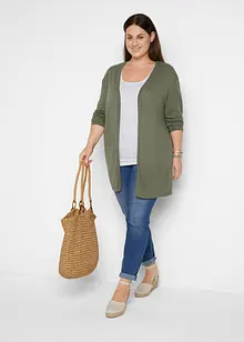 Lang vest, wordt open gedragen, bonprix