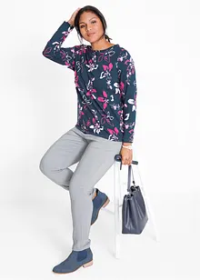 Longsleeve met bloemenprint, bonprix