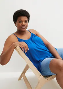 Top met spaghettibandjes van soepele viscose, bonprix