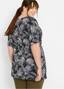 Shirt tuniek met V-hals en kimonomouwen, bonprix