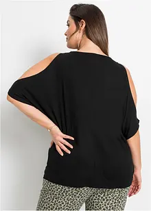 Cold shoulder shirt van viscose, bonprix