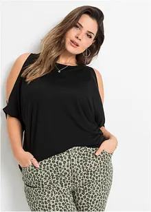 Cold shoulder shirt van viscose, bonprix