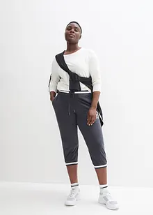 3/4 joggingbroek in een katoen-wolmix, bonprix
