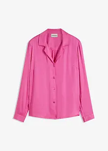 Blouse van satijn met reverskraag, bonprix