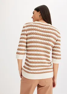 Gebreid shirt, halflange mouw, bonprix