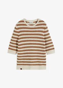 Gebreid shirt, halflange mouw, bonprix